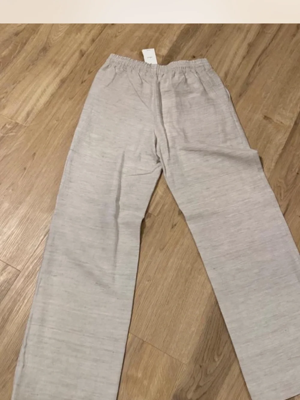 Aritzia Thesis Cruise Linen Wide Leg Pants in Natural Ecru Small ❤️NWT❤️